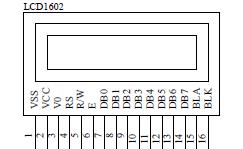 1602液晶引腳圖