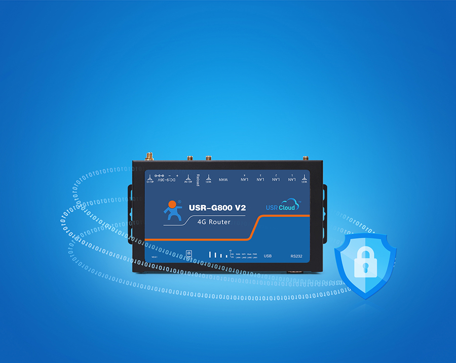 四口云工業(yè)路由器支持VPN加密傳輸，數(shù)據(jù)更安全