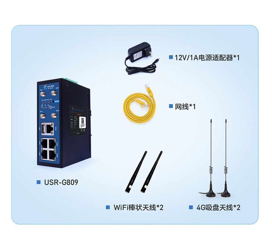 4G工業(yè)路由網(wǎng)關(guān)的發(fā)貨清單